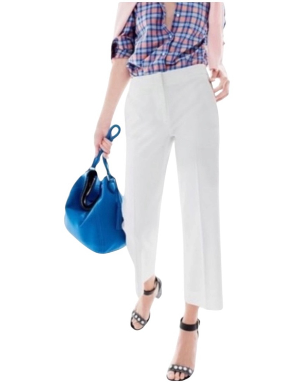 J. Crew Patio Pant in Two way Stretch cotton White sz 0